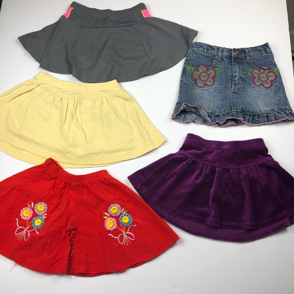 Girls size 4 skirt / skort Bundle Lot EUC 5 skirts